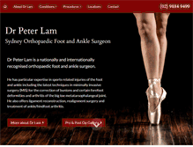 Tablet Screenshot of peterlam.com.au